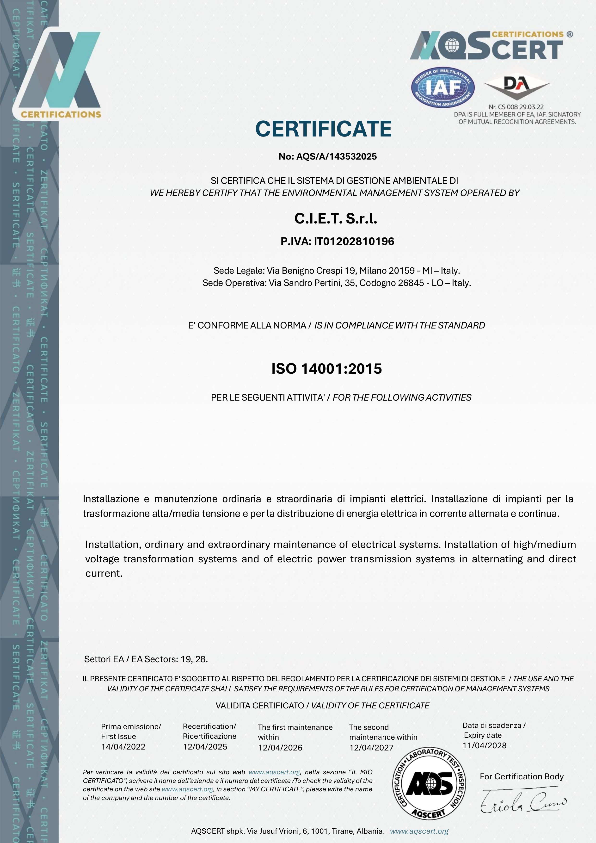ISO 14001:2015